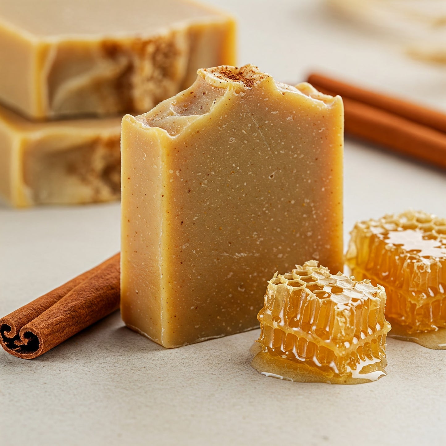 Olivenöl-Seife Honig-Zimt